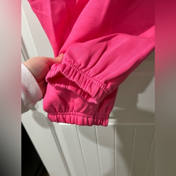 NEW‎ NWT VS Victoria secret sweats pink campus pants L large - Picture 5 of 11